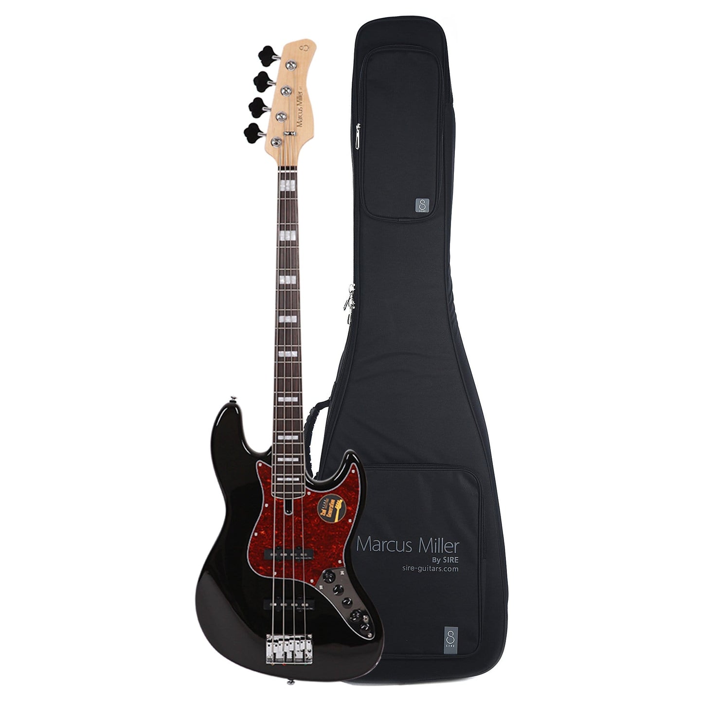 Sire Marcus Miller V7 Alder 4-String Black (2nd Gen) and Sire Gig Bag Bundle Bass Guitars / 4-String