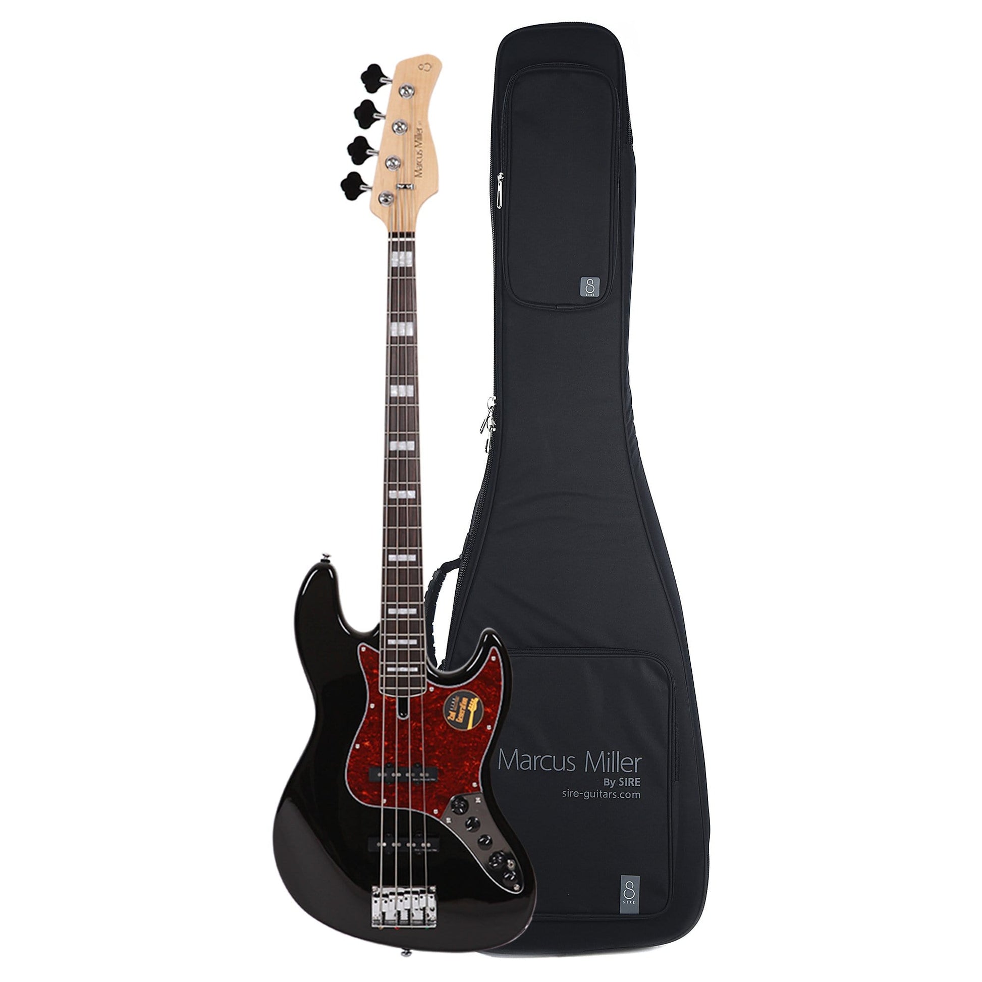 Sire Marcus Miller V7 Alder 4-String Black (2nd Gen) and Sire Gig Bag Bundle Bass Guitars / 4-String