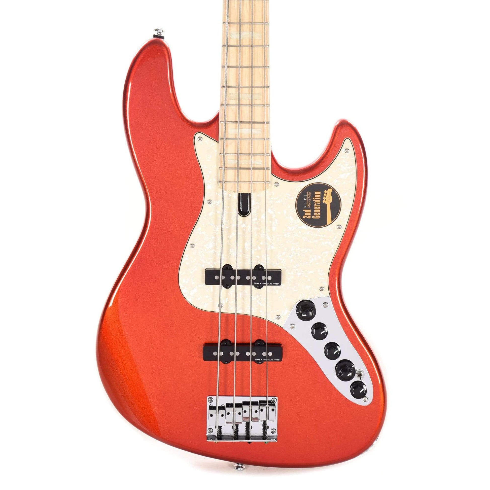 Sire Marcus Miller V7 Swamp Ash 4-String Bright Metallic Red (2nd Gen) Bass Guitars / 4-String