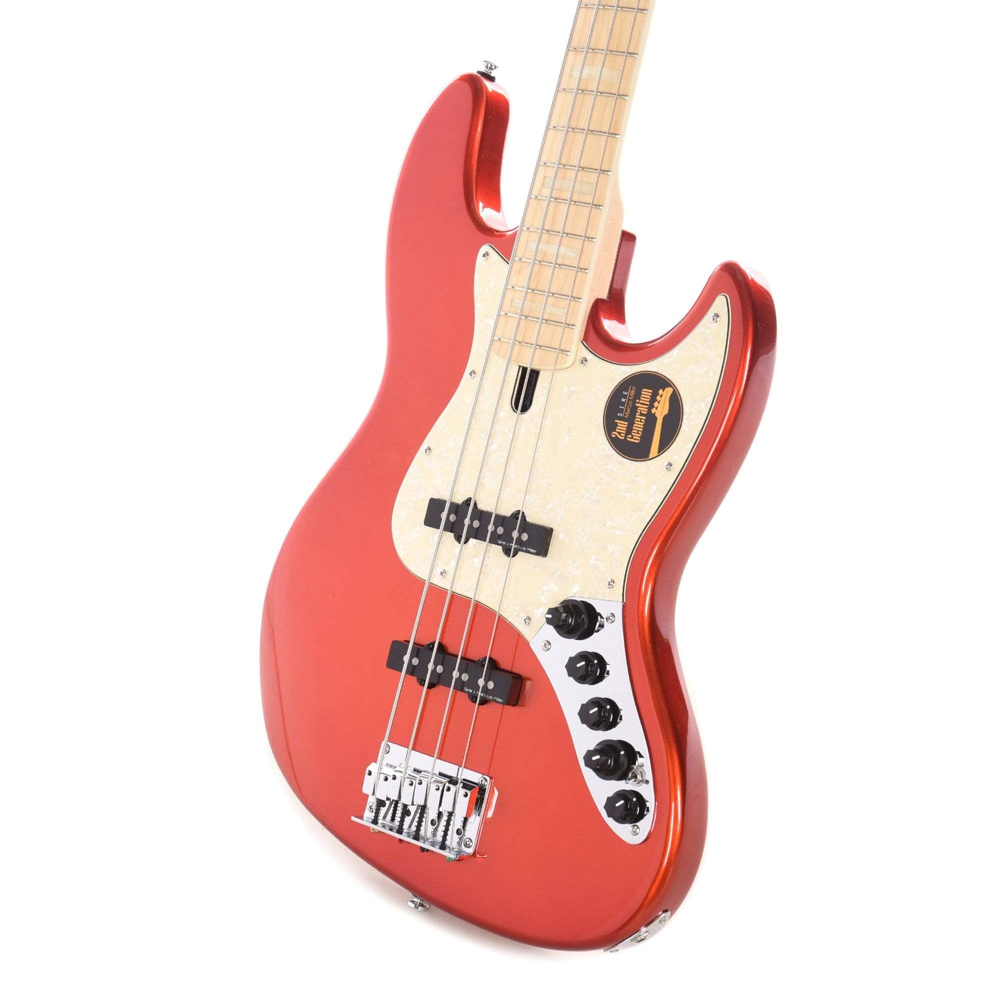 Sire Marcus Miller V7 Swamp Ash 4-String Bright Metallic Red (2nd Gen) Bass Guitars / 4-String