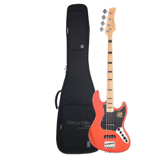 Sire Marcus Miller V7 Vintage Alder 4-String Bright Metallic Red (2nd Gen) and Sire Gig Bag Bundle Bass Guitars / 4-String