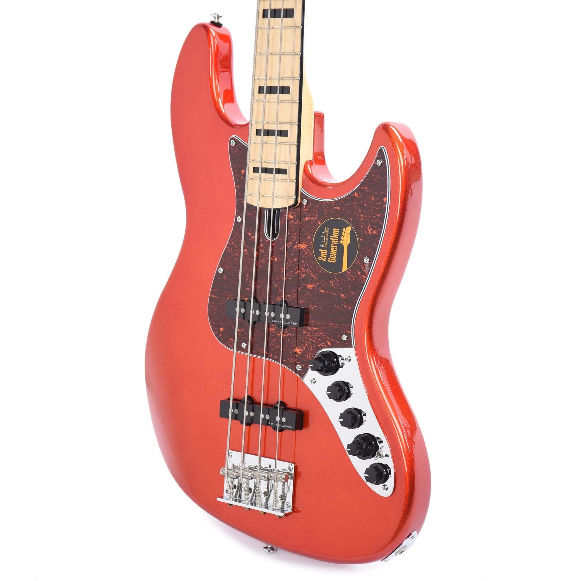 Sire Marcus Miller V7 Vintage Swamp Ash 4-String Bright Metallic Red (2nd Gen) Bass Guitars / 4-String