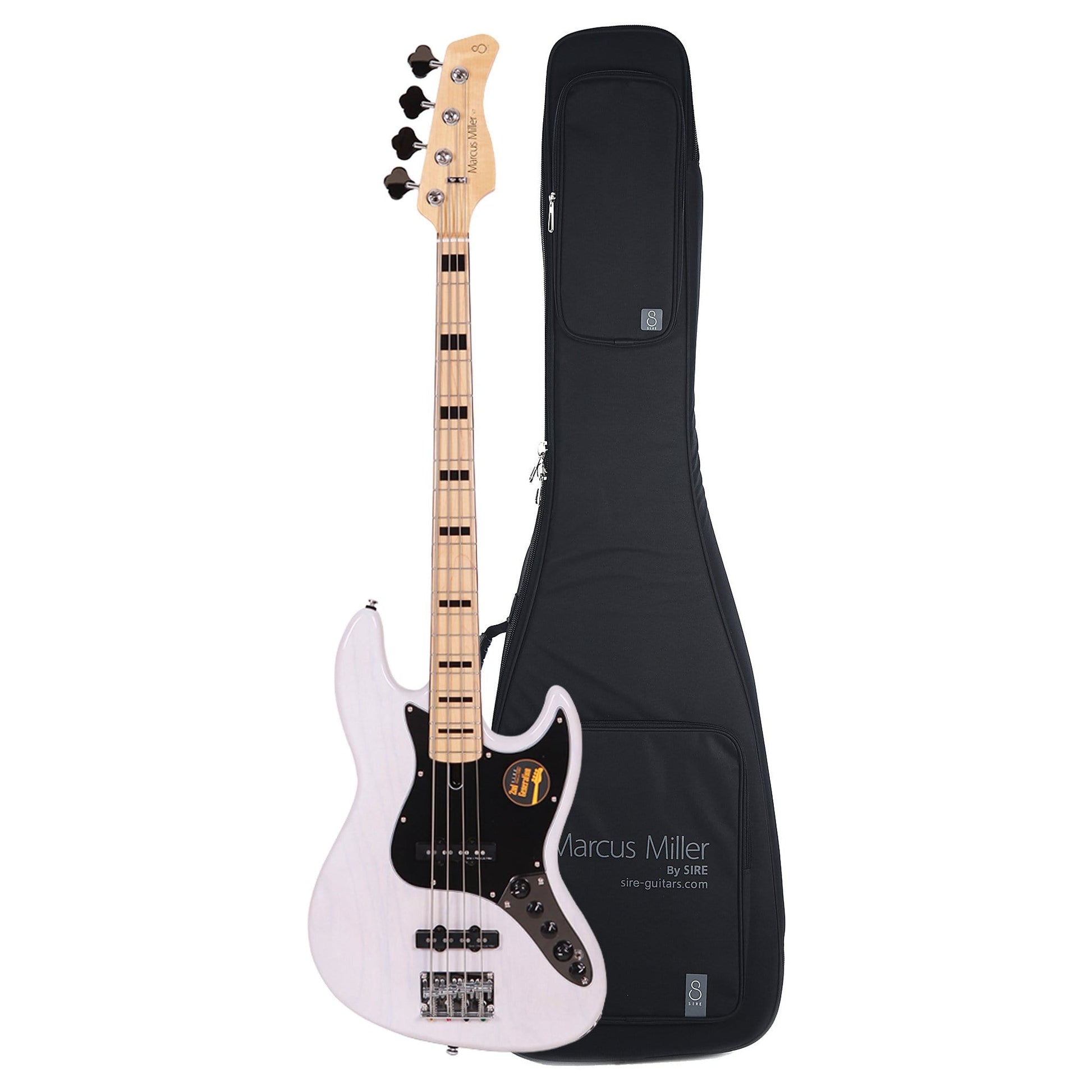 Sire Marcus Miller V7 Vintage Swamp Ash 4-String White Blonde (2nd Gen) and Sire Gig Bag Bundle Bass Guitars / 4-String