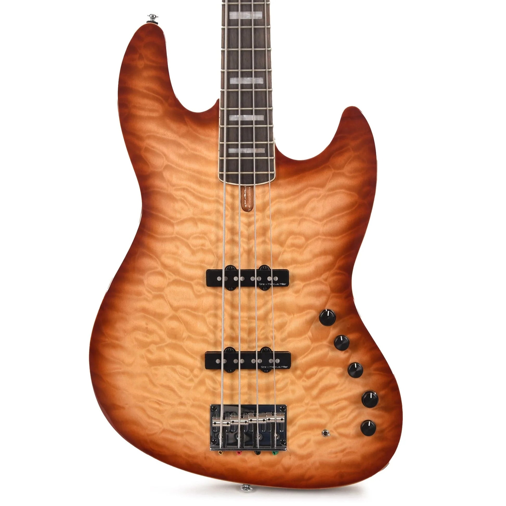 Sire Marcus Miller V9 Alder/Quilted Maple 4-String Brown Sunburst (2nd Gen) Bass Guitars / 4-String