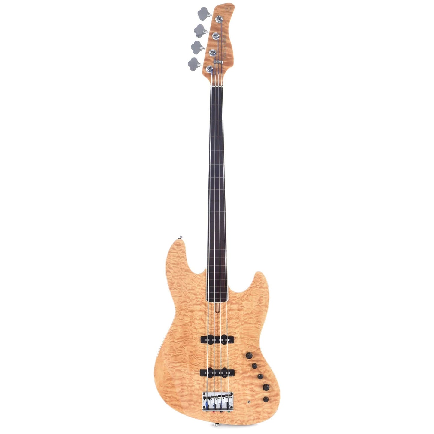 Sire Marcus Miller V9 Swamp Ash/Quilted Maple 4-String Fretless Natural (2nd Gen) Bass Guitars / 4-String