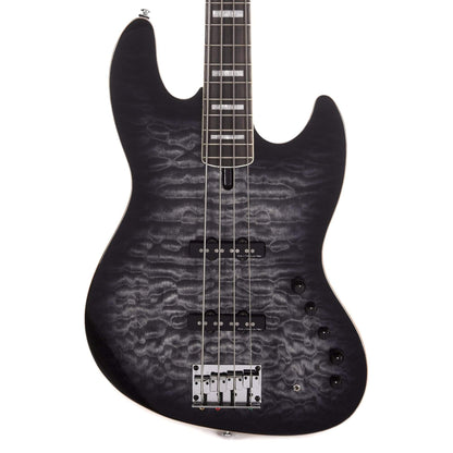 Sire Marcus Miller V9 Swamp Ash/Quilted Maple 4-String Transparent Black (2nd Gen) Bass Guitars / 4-String
