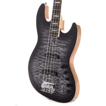 Sire Marcus Miller V9 Swamp Ash/Quilted Maple 4-String Transparent Black (2nd Gen) Bass Guitars / 4-String