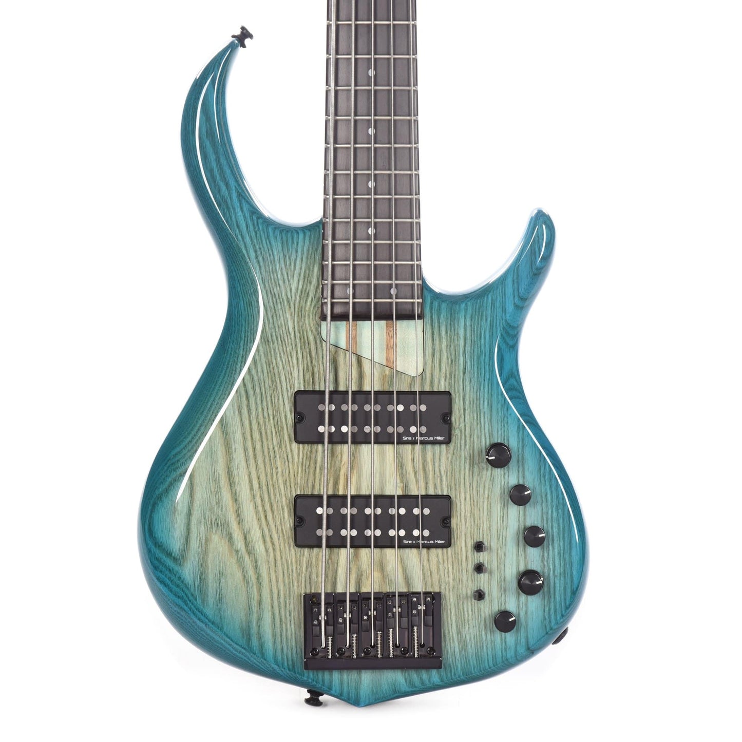 Sire Marcus Miller M5 Swamp Ash 5-String Transparent Blue Satin (2nd Gen) Bass Guitars / 5-String or More