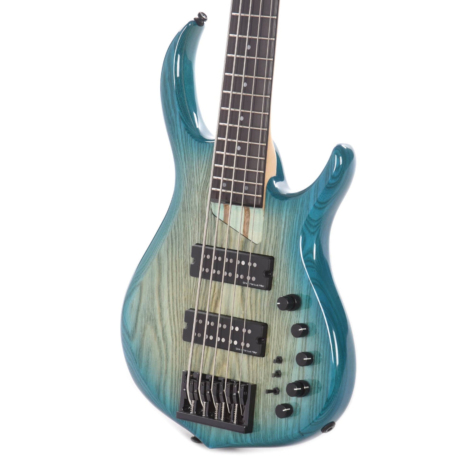 Sire Marcus Miller M5 Swamp Ash 5-String Transparent Blue Satin (2nd Gen) Bass Guitars / 5-String or More