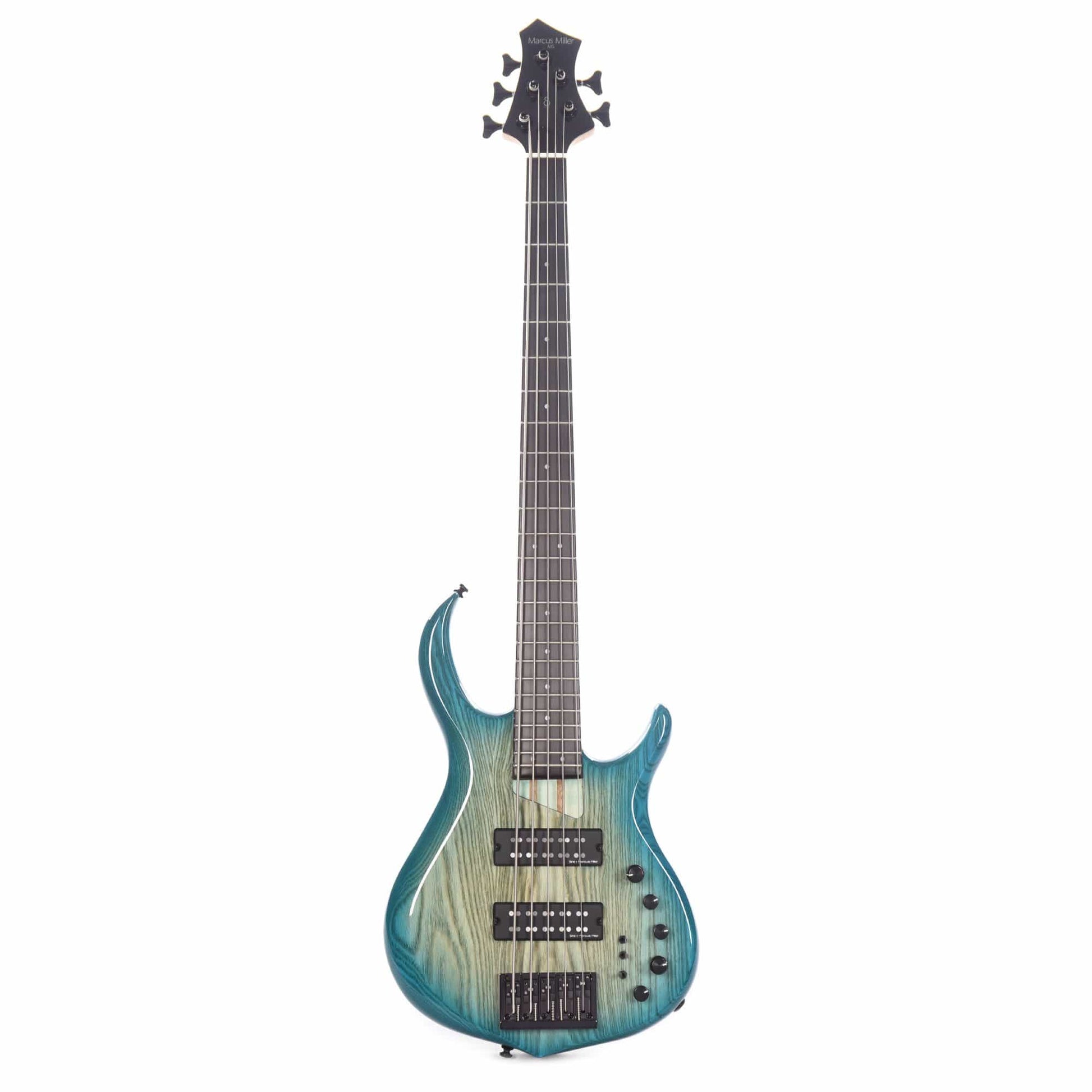 Sire Marcus Miller M5 Swamp Ash 5-String Transparent Blue Satin (2nd Gen) Bass Guitars / 5-String or More