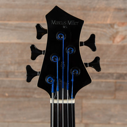 Sire Marcus Miller M5 Swamp Ash 5-String Transparent Blue Satin (2nd Gen) Bass Guitars / 5-String or More