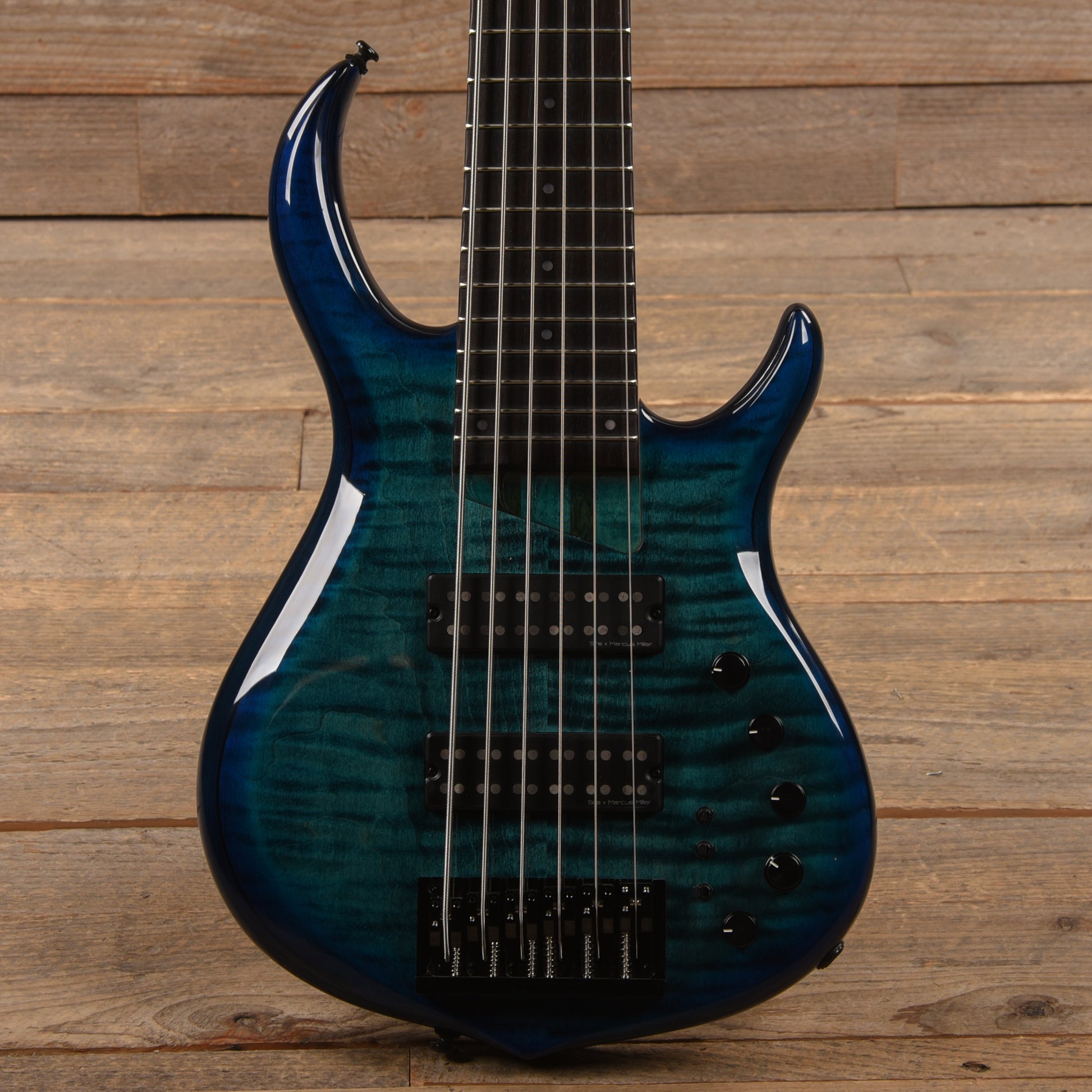 Sire Marcus Miller M7 6-String Transparent Blue Satin (2nd Gen) Bass Guitars / 5-String or More
