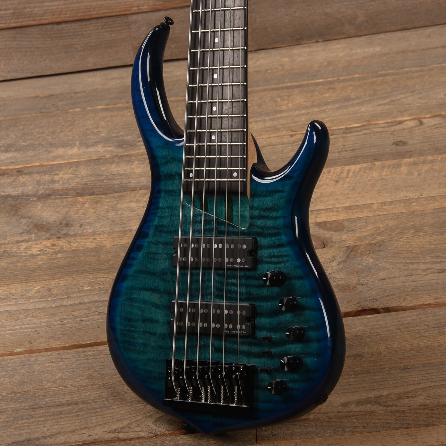 Sire Marcus Miller M7 6-String Transparent Blue Satin (2nd Gen) Bass Guitars / 5-String or More