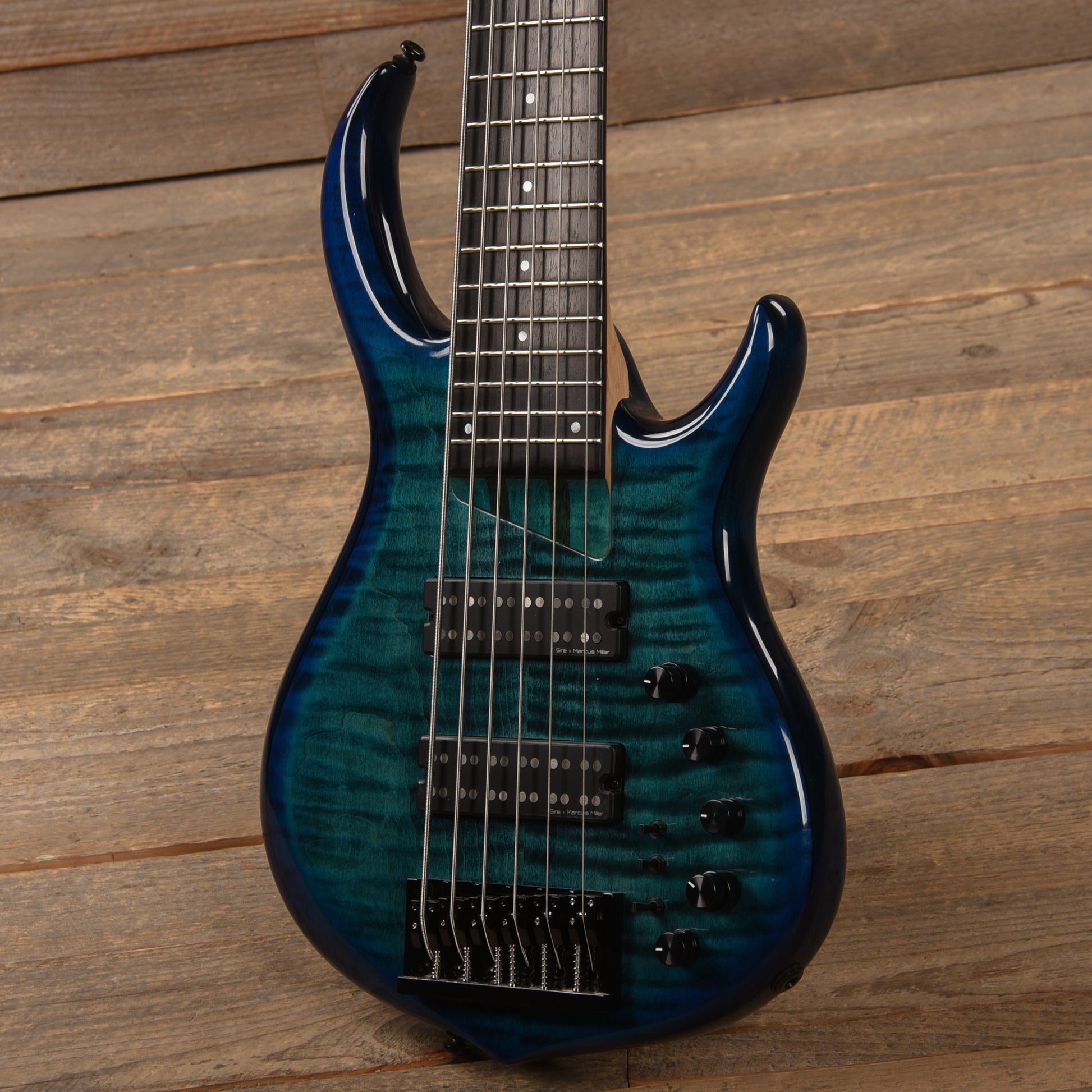 Sire Marcus Miller M7 6-String Transparent Blue Satin (2nd Gen) Bass Guitars / 5-String or More