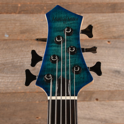 Sire Marcus Miller M7 6-String Transparent Blue Satin (2nd Gen) Bass Guitars / 5-String or More