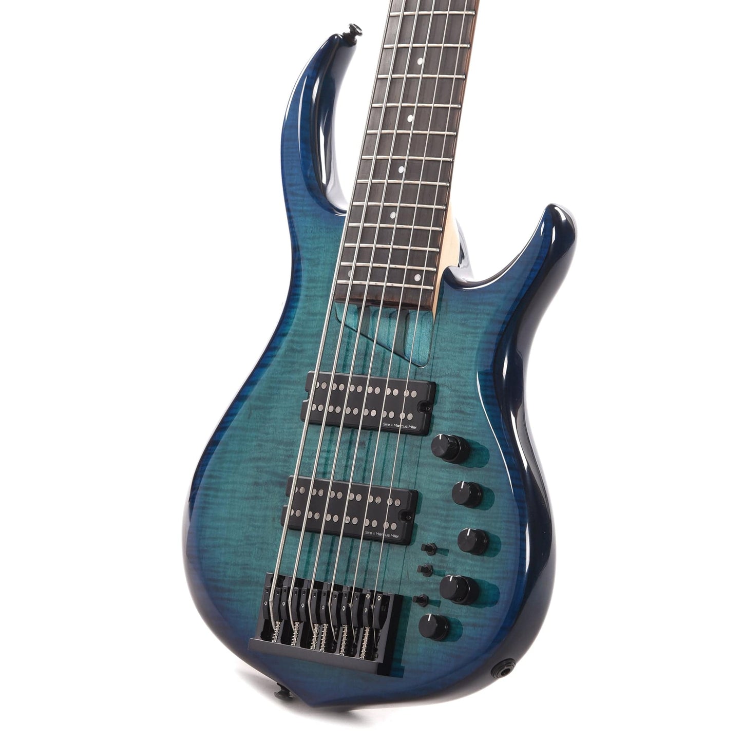 Sire Marcus Miller M7 6-String Transparent Blue Satin (2nd Gen) Bass Guitars / 5-String or More