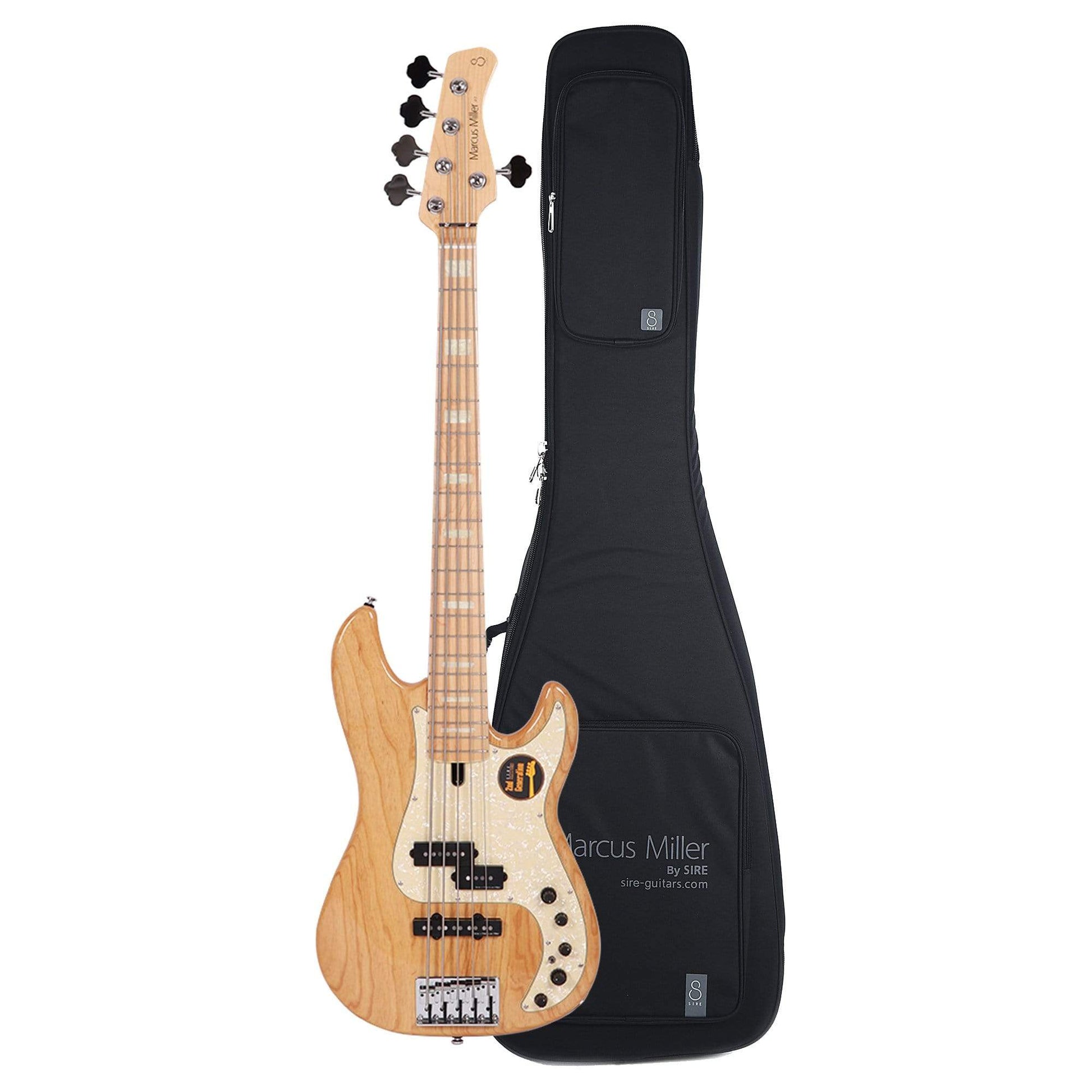 Sire Marcus Miller P7 Swamp Ash 5-String Natural (2nd Gen) and Sire Gig Bag Bundle Bass Guitars / 5-String or More