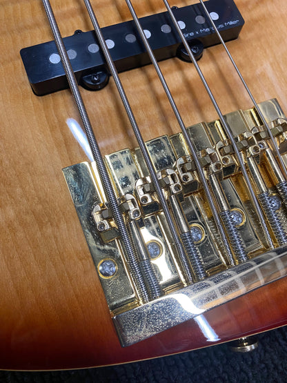 Sire Marcus Miller V10 DX Flame Maple/Swamp Ash 5-String Tobacco Sunburst Bass Guitars / 5-String or More