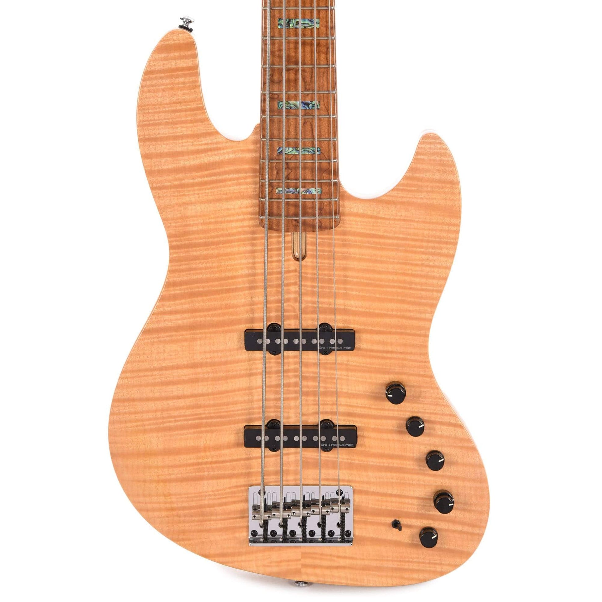 Sire Marcus Miller V10 Swamp Ash/Quilted Maple 5-String Natural (2nd Gen) Bass Guitars / 5-String or More