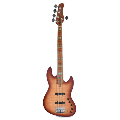 Sire Marcus Miller V10 Swamp Ash/Quilted Maple 5-String Tobacco Sunburst (2nd Gen) Bass Guitars / 5-String or More