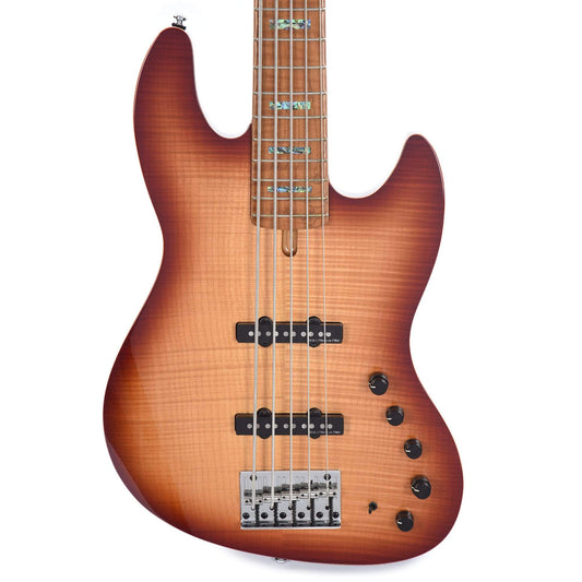 Sire Marcus Miller V10 Swamp Ash/Quilted Maple 5-String Tobacco Sunburst (2nd Gen) Bass Guitars / 5-String or More