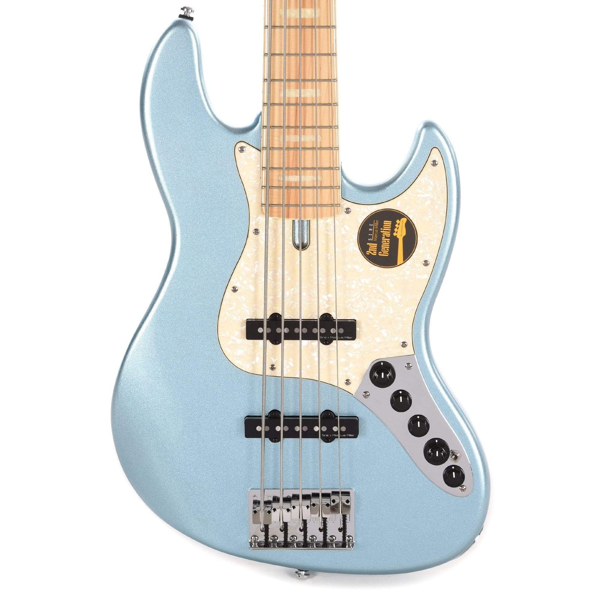 Sire Marcus Miller V7 Swamp Ash 5-String Lake Placid Blue (2nd Gen) Bass Guitars / 5-String or More