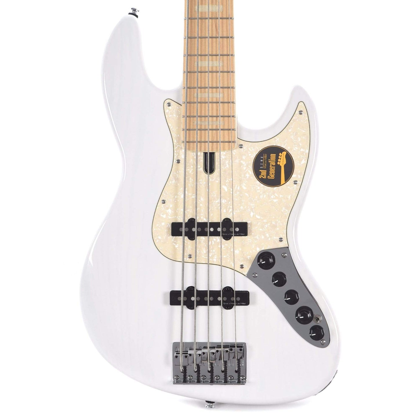 Sire Marcus Miller V7 Swamp Ash 5-String White Blonde (2nd Gen) Bass Guitars / 5-String or More
