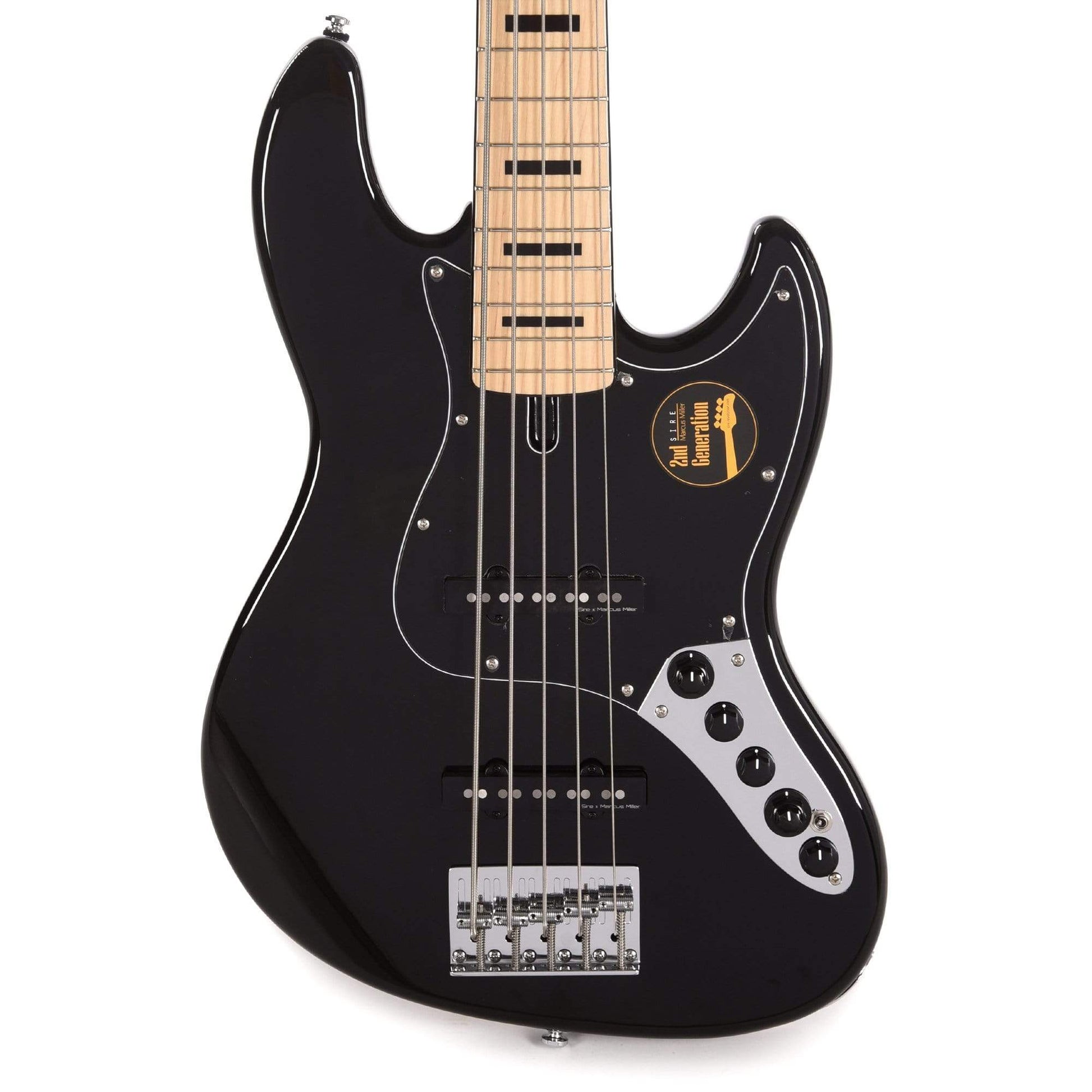 Sire Marcus Miller V7 Vintage Alder 5-String Black (2nd Gen) Bass Guitars / 5-String or More