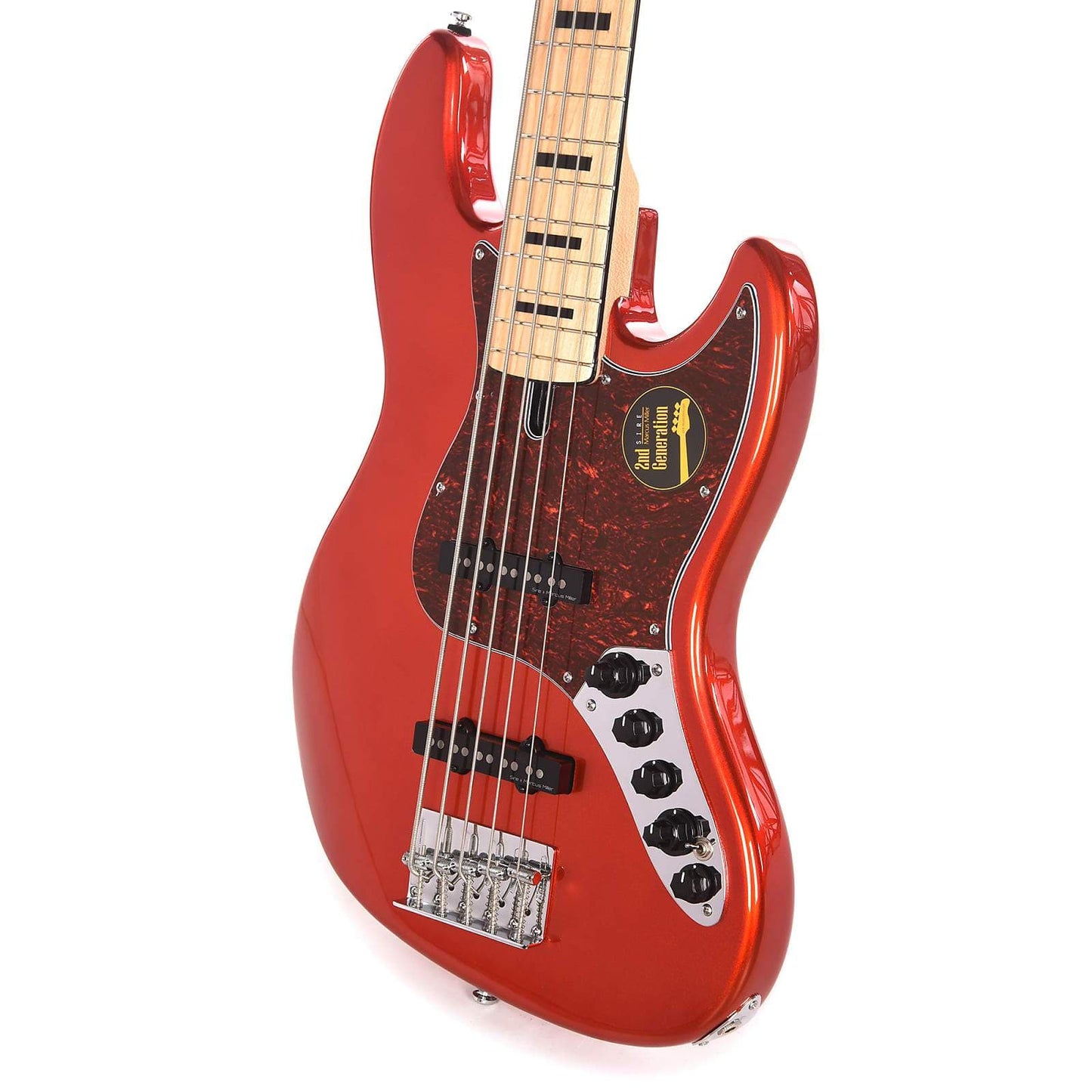 Sire Marcus Miller V7 Vintage Swamp Ash 5-String Bright Metallic Red (2nd Gen) Bass Guitars / 5-String or More