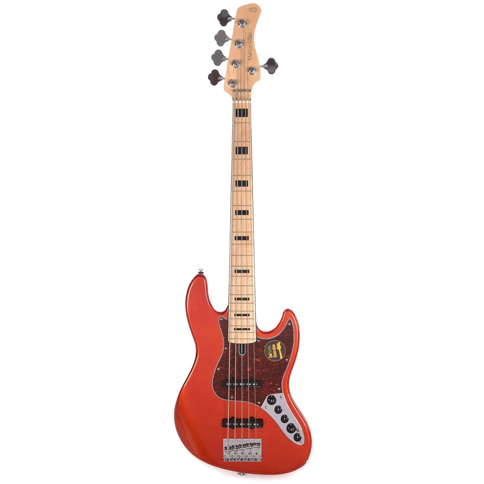 Sire Marcus Miller V7 Vintage Swamp Ash 5-String Bright Metallic Red (2nd Gen) Bass Guitars / 5-String or More