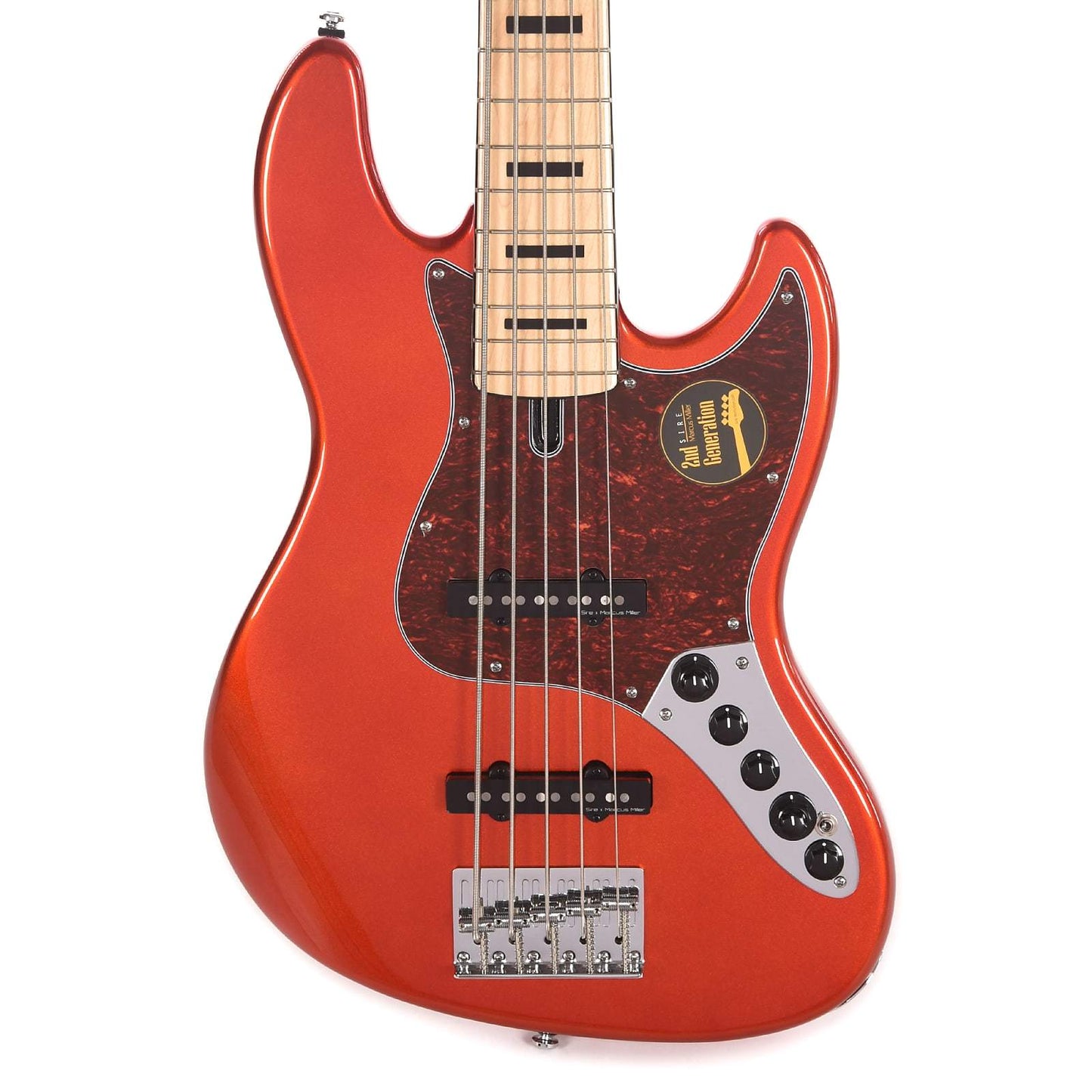 Sire Marcus Miller V7 Vintage Swamp Ash 5-String Bright Metallic Red (2nd Gen) Bass Guitars / 5-String or More