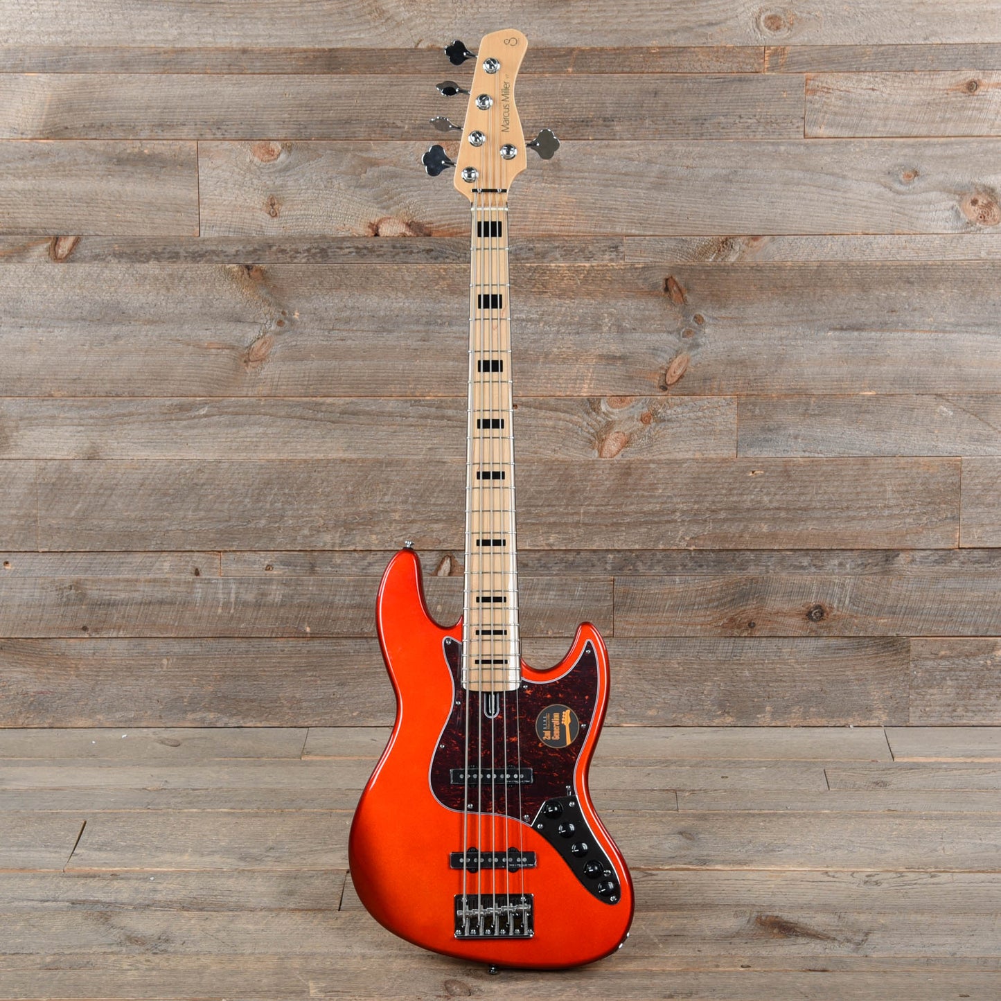 Sire Marcus Miller V7 Vintage Swamp Ash 5-String Bright Metallic Red (2nd Gen) Bass Guitars / 5-String or More