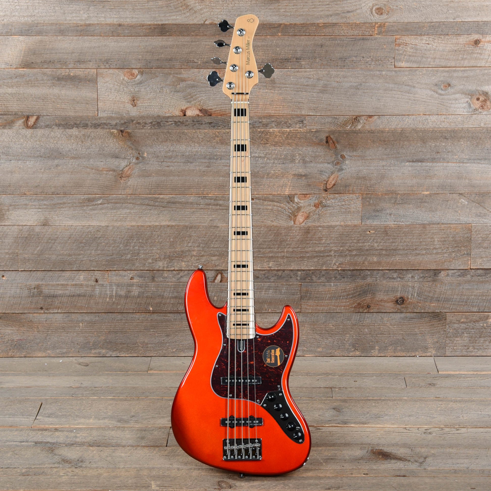 Sire Marcus Miller V7 Vintage Swamp Ash 5-String Bright Metallic Red (2nd Gen) Bass Guitars / 5-String or More