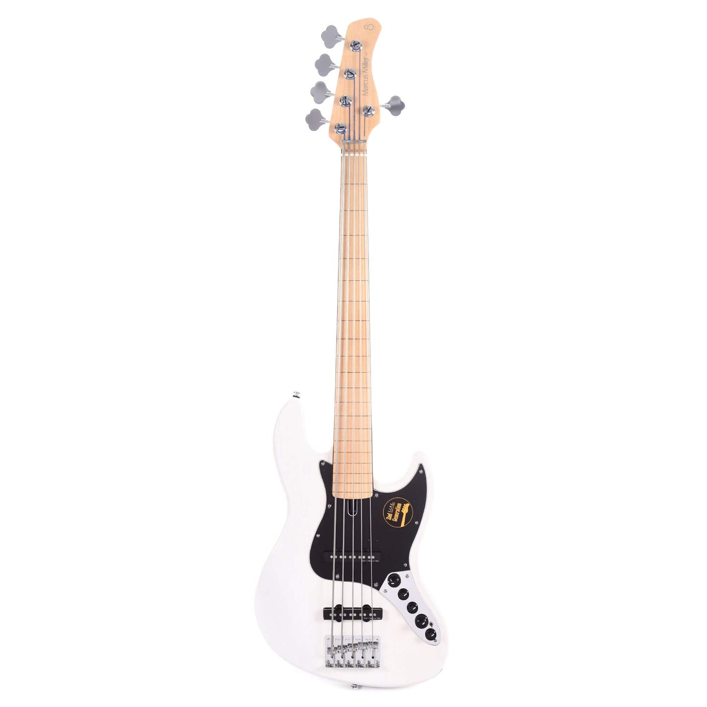 Sire Marcus Miller V7 Vintage Swamp Ash 5-String Fretless White Blonde (2nd Gen) Bass Guitars / 5-String or More