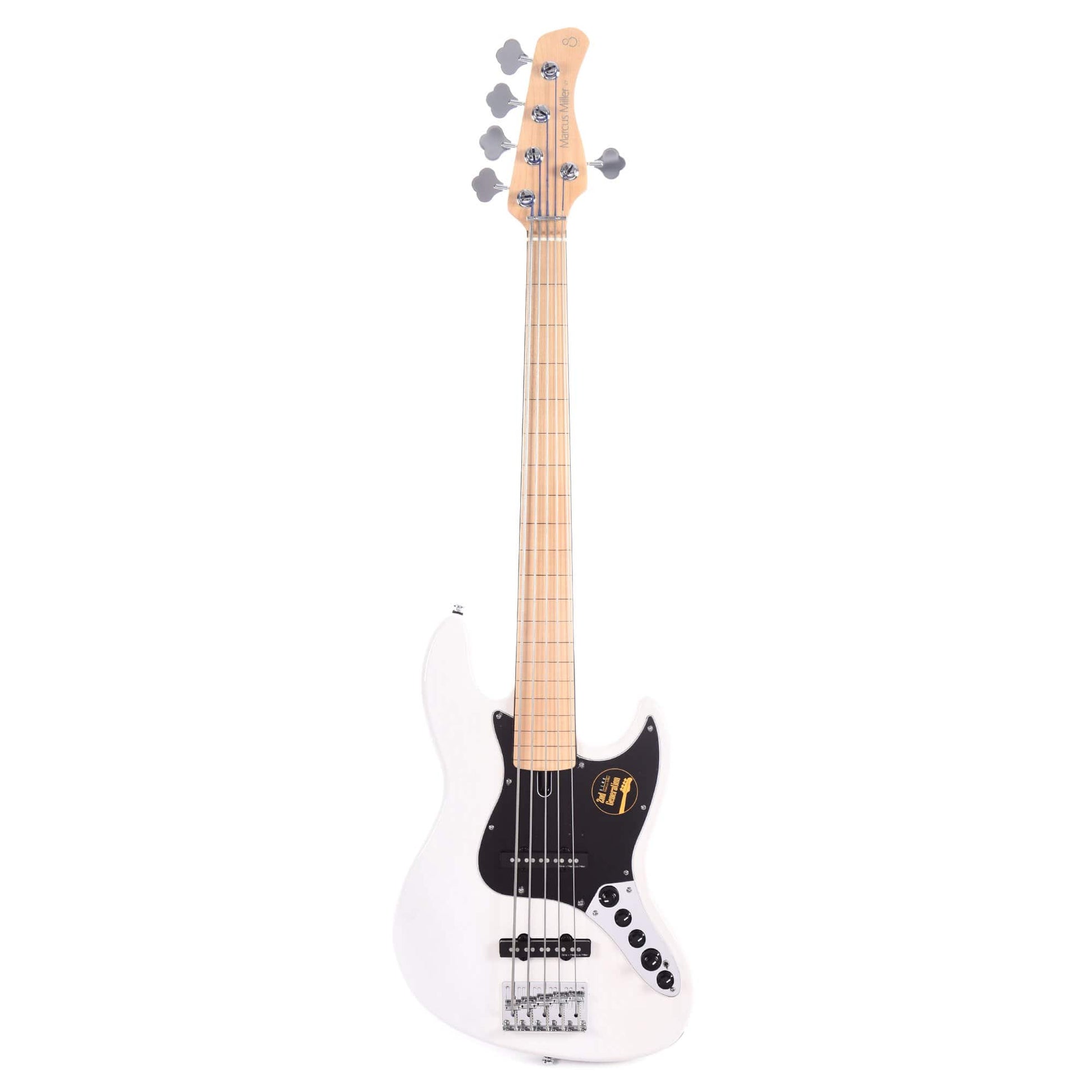 Sire Marcus Miller V7 Vintage Swamp Ash 5-String Fretless White Blonde (2nd Gen) Bass Guitars / 5-String or More