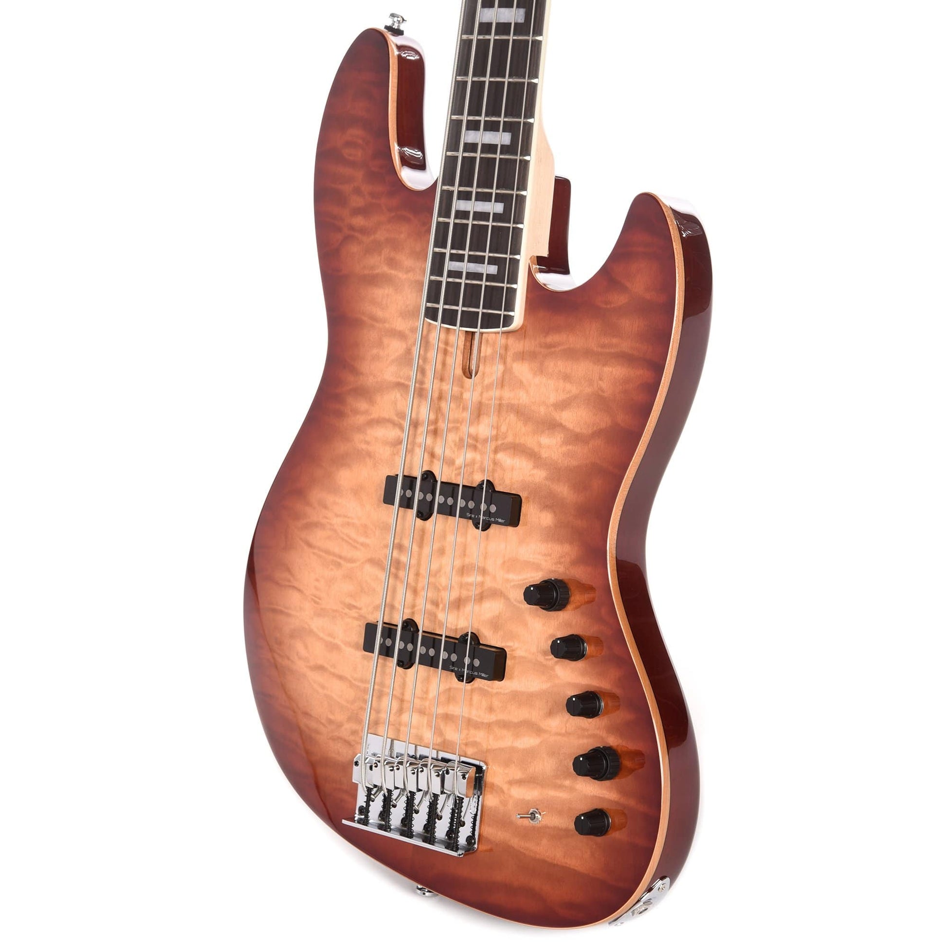 Sire Marcus Miller V9 Alder/Quilted Maple 5-String Brown Sunburst (2nd Gen) Bass Guitars / 5-String or More