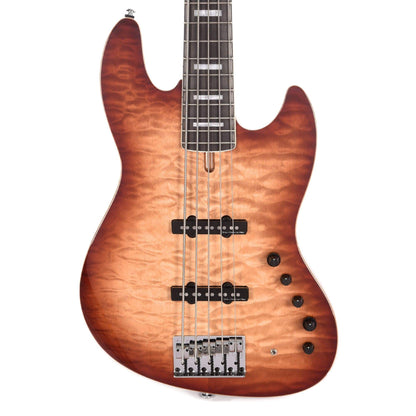 Sire Marcus Miller V9 Alder/Quilted Maple 5-String Brown Sunburst (2nd Gen) Bass Guitars / 5-String or More