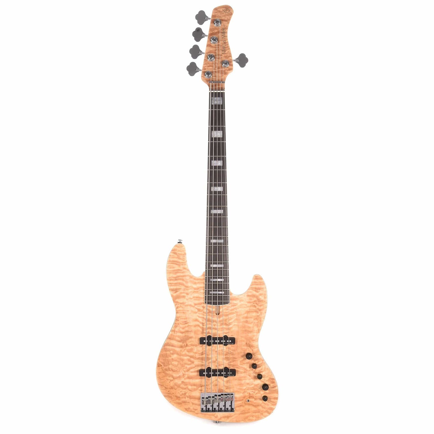 Sire Marcus Miller V9 Swamp Ash/Quilted Maple 5-String Natural (2nd Gen) Bass Guitars / 5-String or More