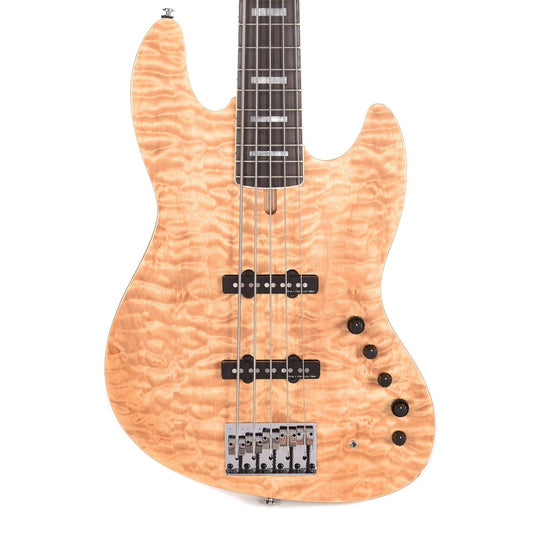 Sire Marcus Miller V9 Swamp Ash/Quilted Maple 5-String Natural (2nd Gen) Bass Guitars / 5-String or More