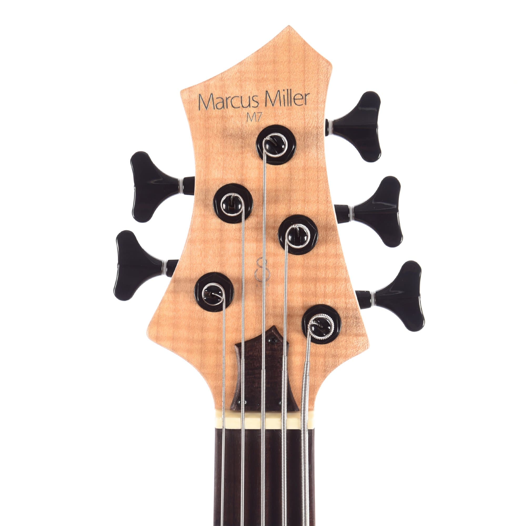 Sire Marcus Miller M7 Swamp Ash/Maple 5-String LEFTY Natural (2nd Gen) Bass Guitars / Left-Handed