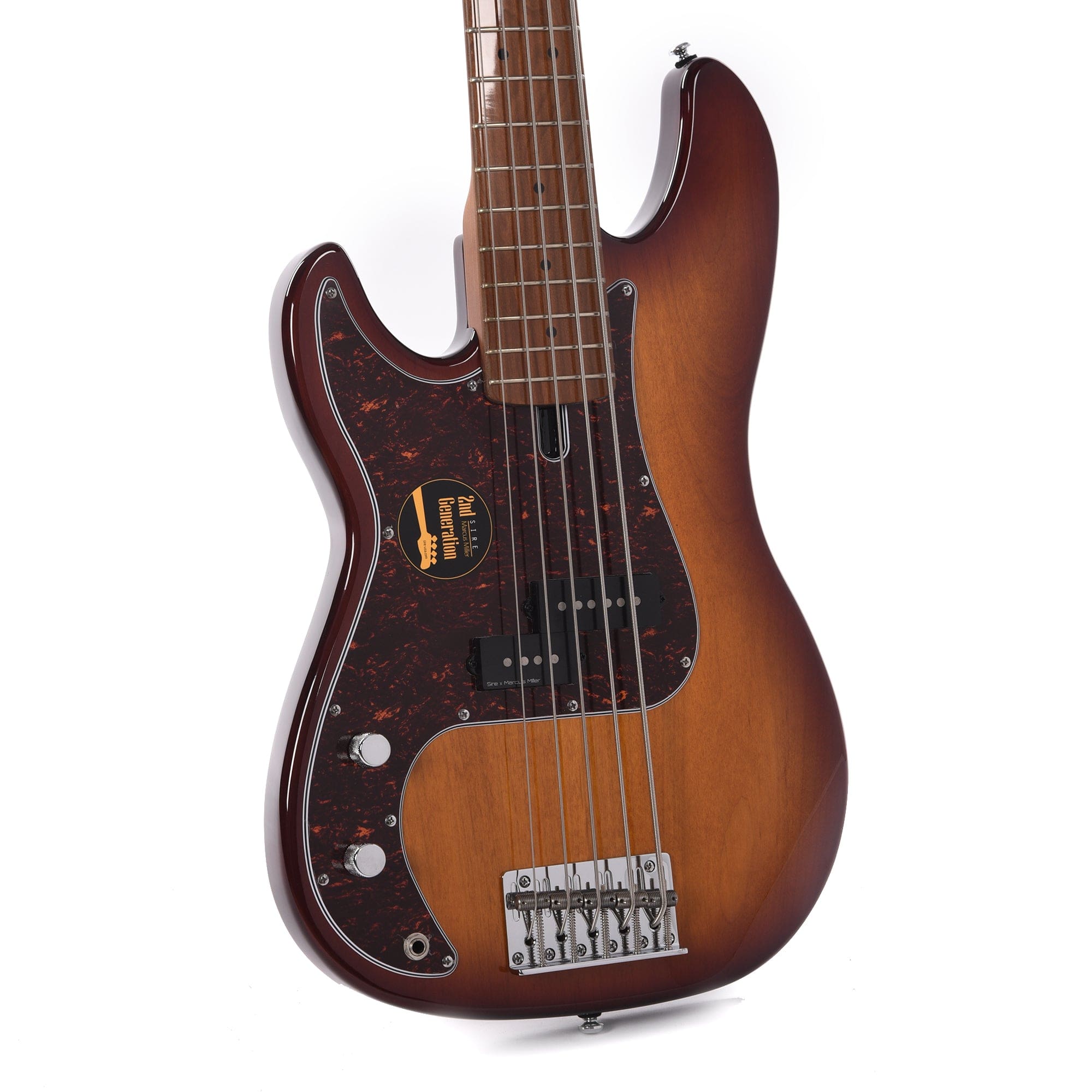 Sire Marcus Miller P5 Alder 5-String Tobacco Sunburst LEFTY Bass Guitars / Left-Handed