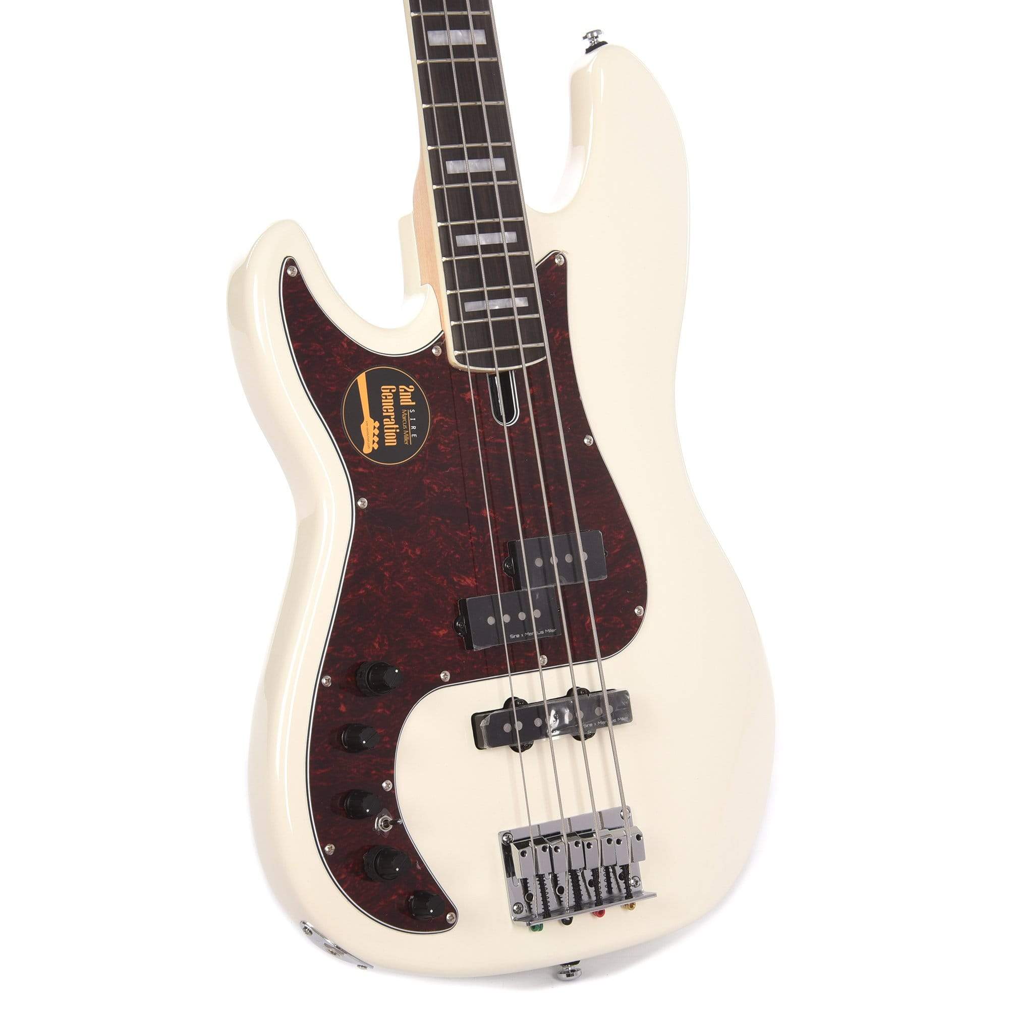 Sire Marcus Miller P7 Alder 4-String LEFTY Antique White (2nd Gen) Bass Guitars / Left-Handed