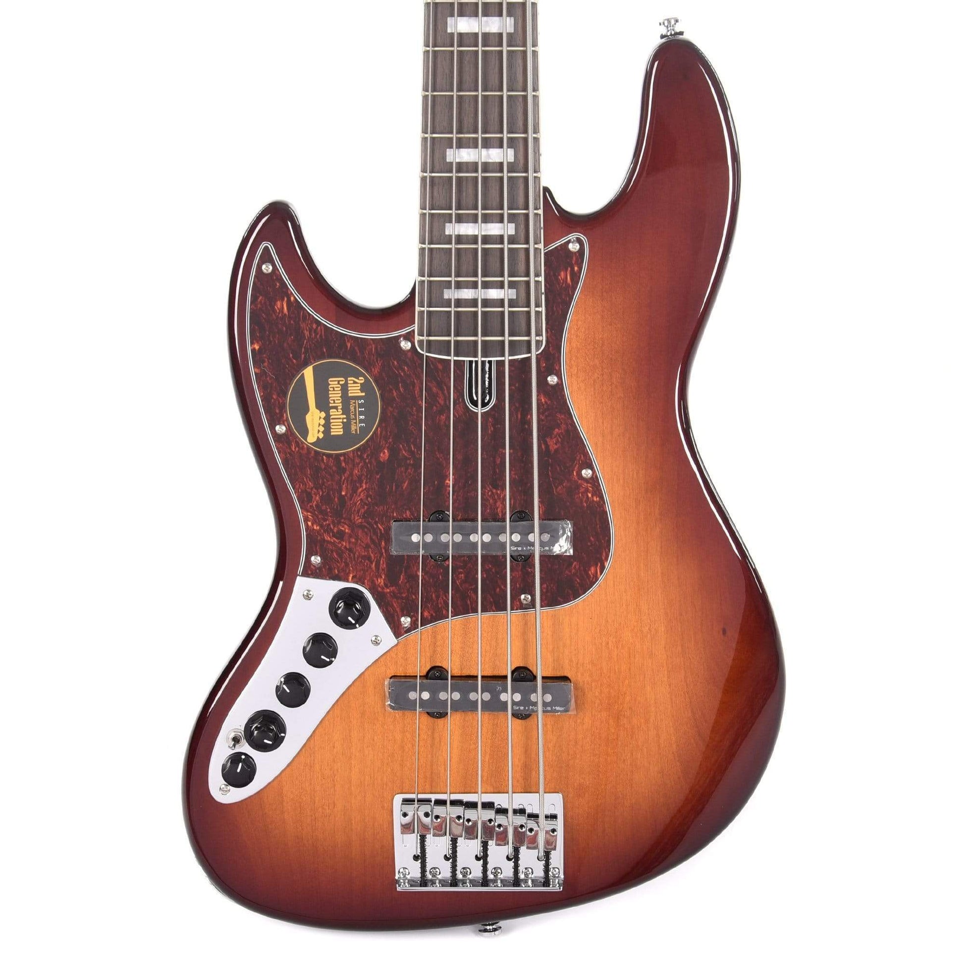 Sire Marcus Miller V7 Alder 5-String LEFTY Tobacco Sunburst (2nd Gen) Bass Guitars / Left-Handed