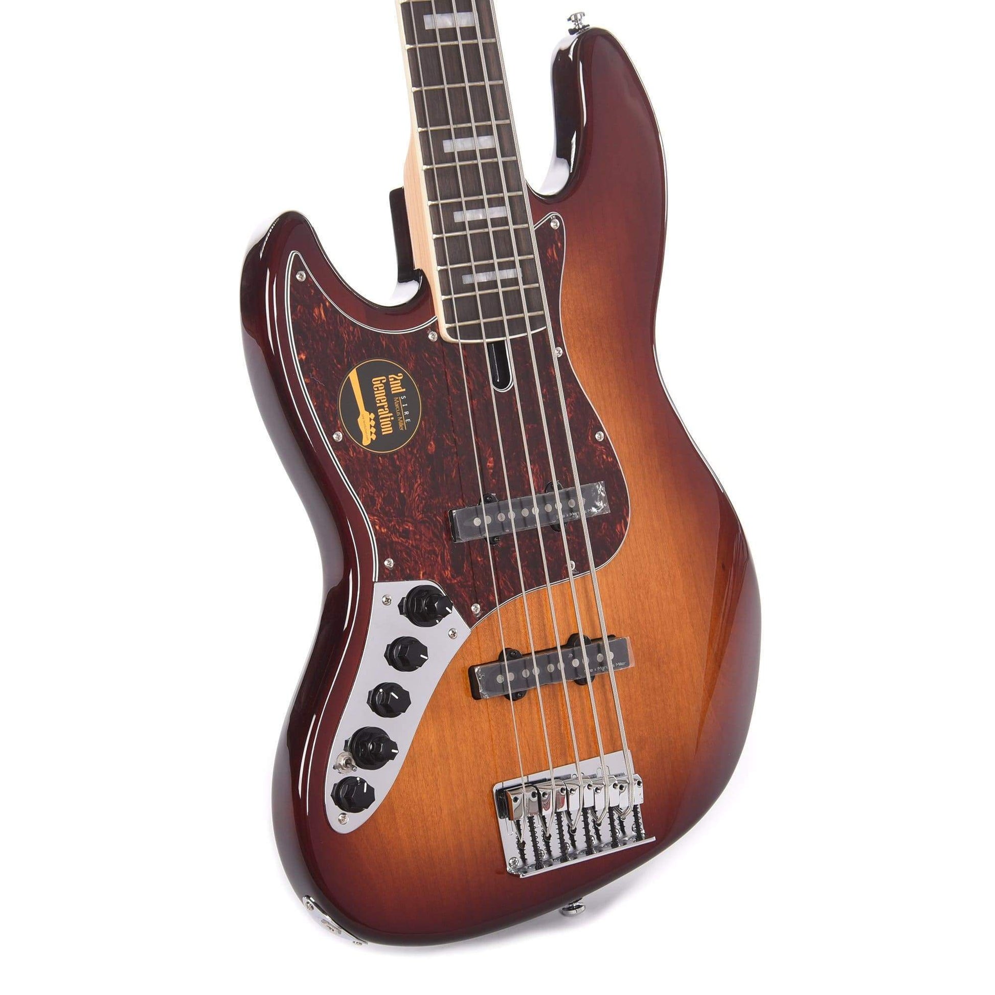 Sire Marcus Miller V7 Alder 5-String LEFTY Tobacco Sunburst (2nd Gen) Bass Guitars / Left-Handed