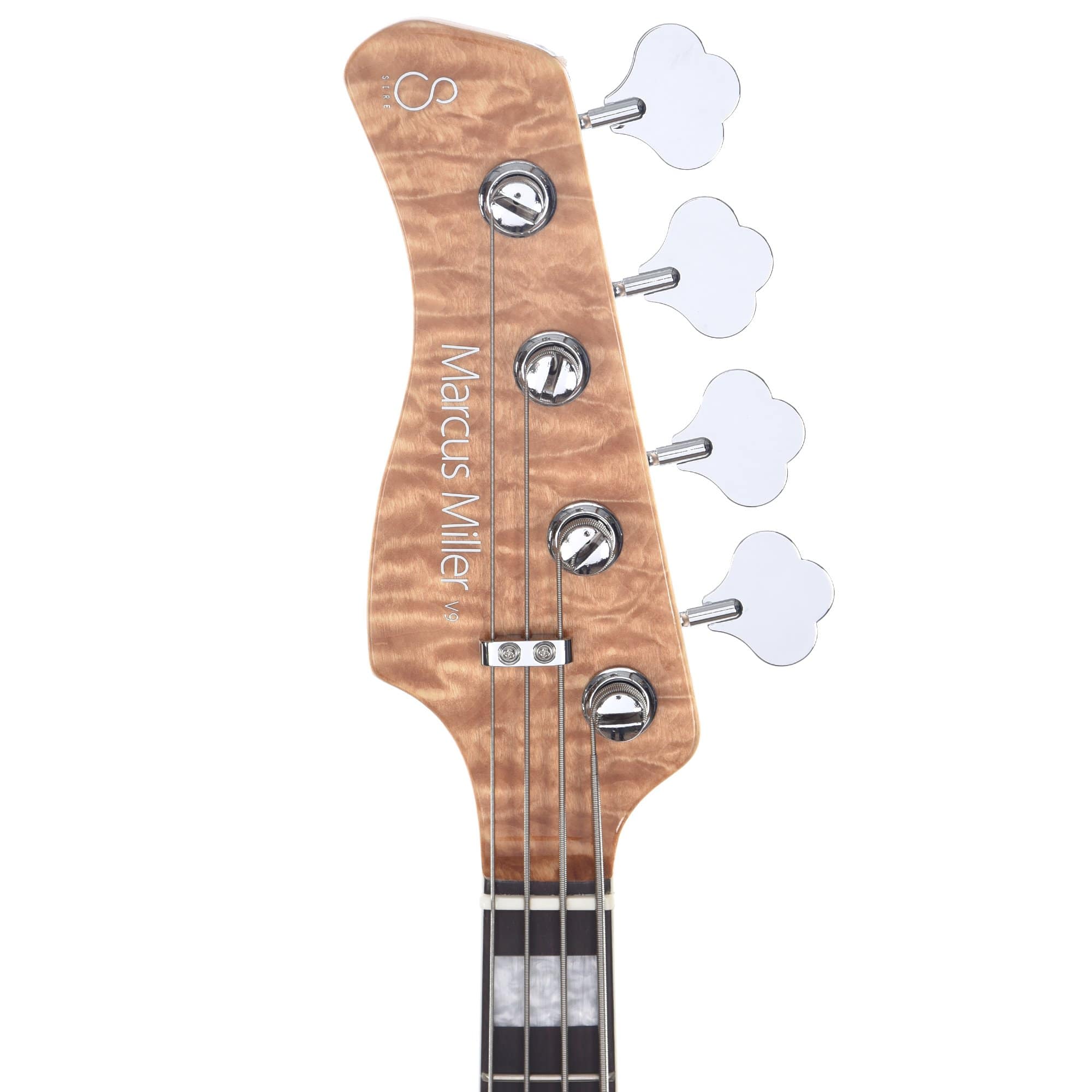 Sire Marcus Miller V9 Swamp Ash/Quilted Maple 4-String LEFTY Natural (2nd Gen) Bass Guitars / Left-Handed