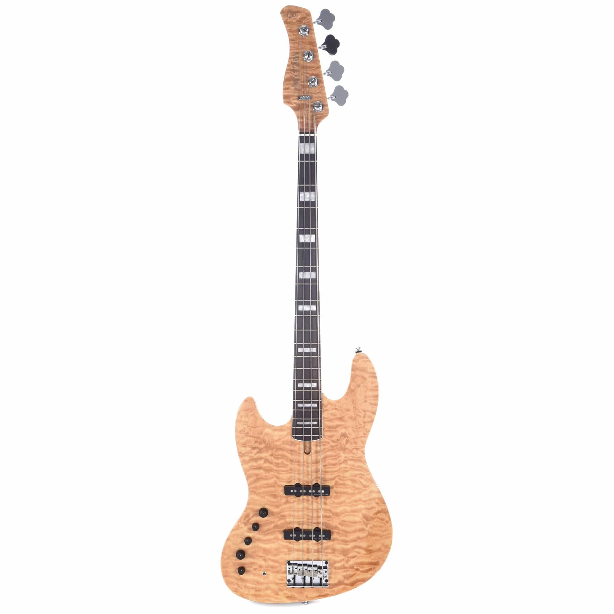 Sire Marcus Miller V9 Swamp Ash/Quilted Maple 4-String LEFTY Natural (2nd Gen) Bass Guitars / Left-Handed