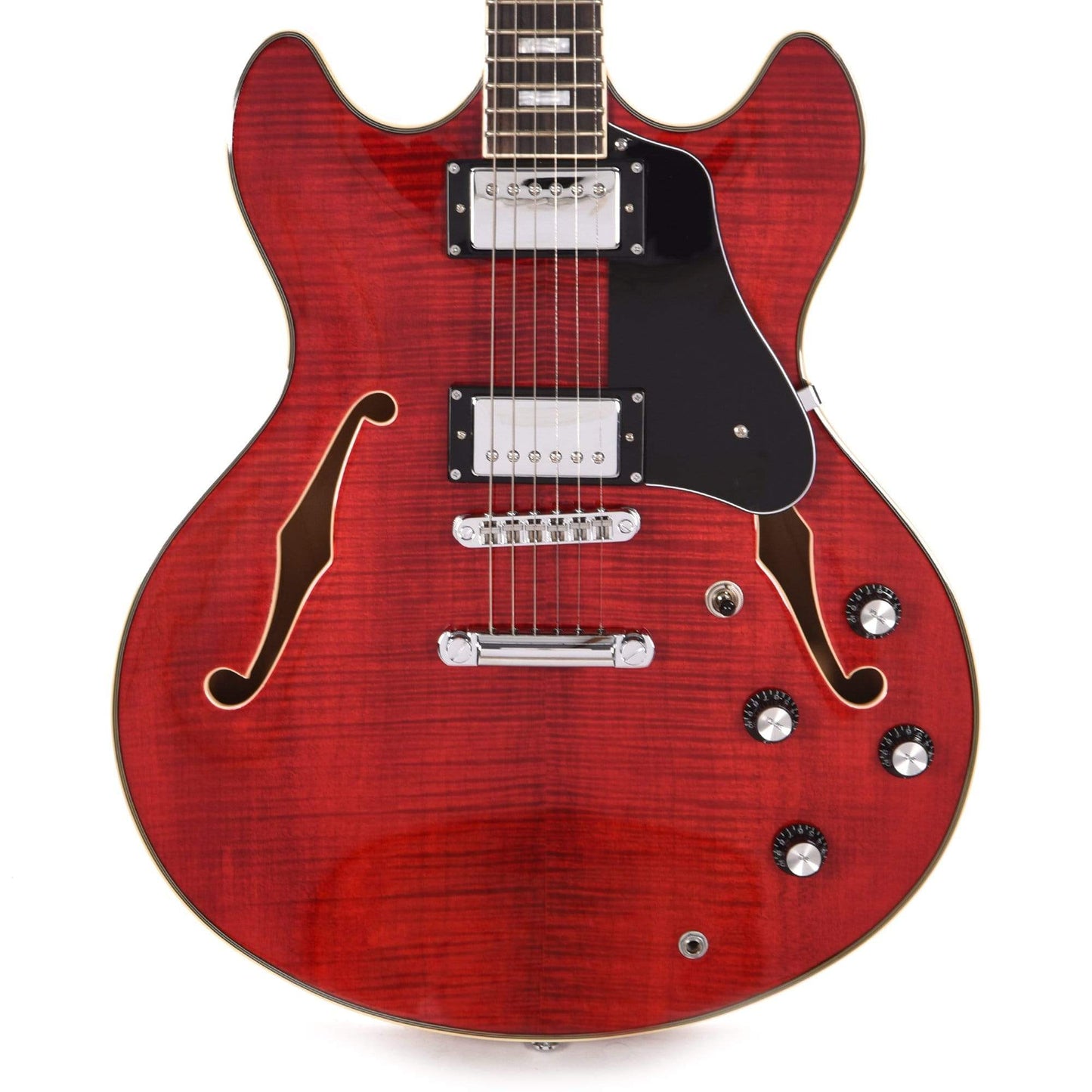 Sire Larry Carlton H7 Semi-Hollow See Through Red Electric Guitars / Semi-Hollow