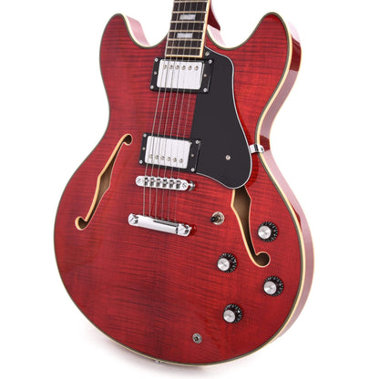 Sire Larry Carlton H7 Semi-Hollow See Through Red Electric Guitars / Semi-Hollow