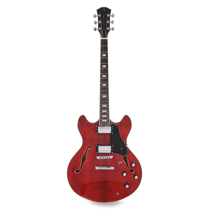 Sire Larry Carlton H7 Semi-Hollow See Through Red Electric Guitars / Semi-Hollow