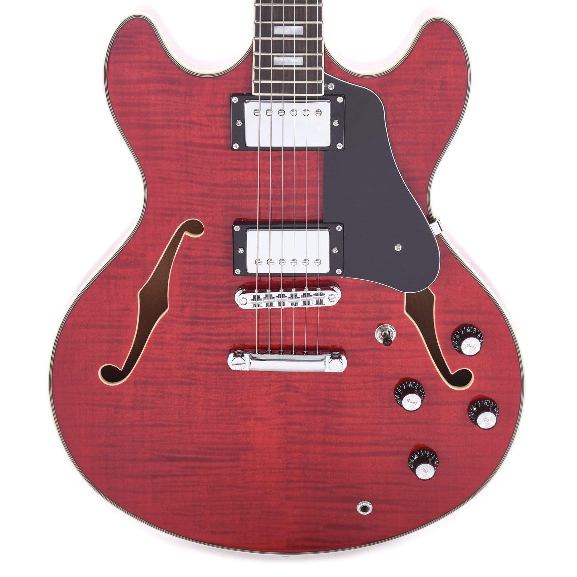 Sire Larry Carlton H7 Semi-Hollow See Through Red Electric Guitars / Semi-Hollow